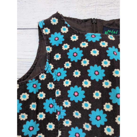 7/8 Mini Boden Floral Corduroy Jumper - Picture 2 of 7